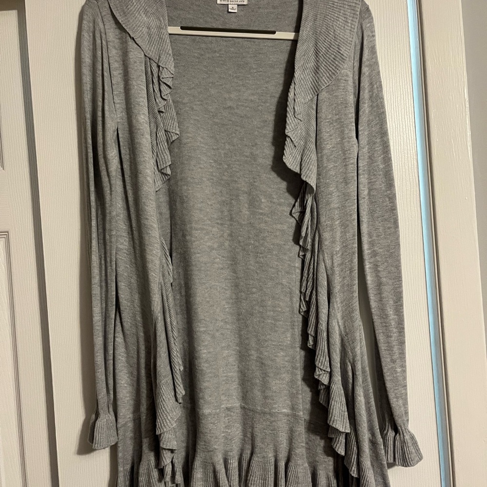 Joseph A Gray Ruffled Cardigan
